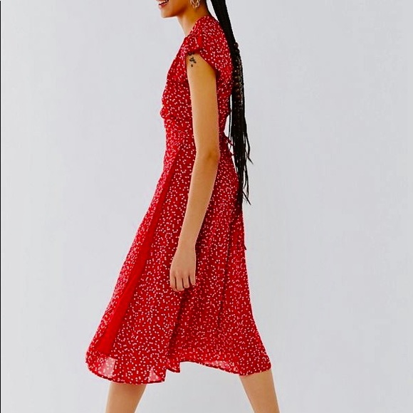 Urban Outfitters Red Hearts Wrap Dress - Picture 3 of 7